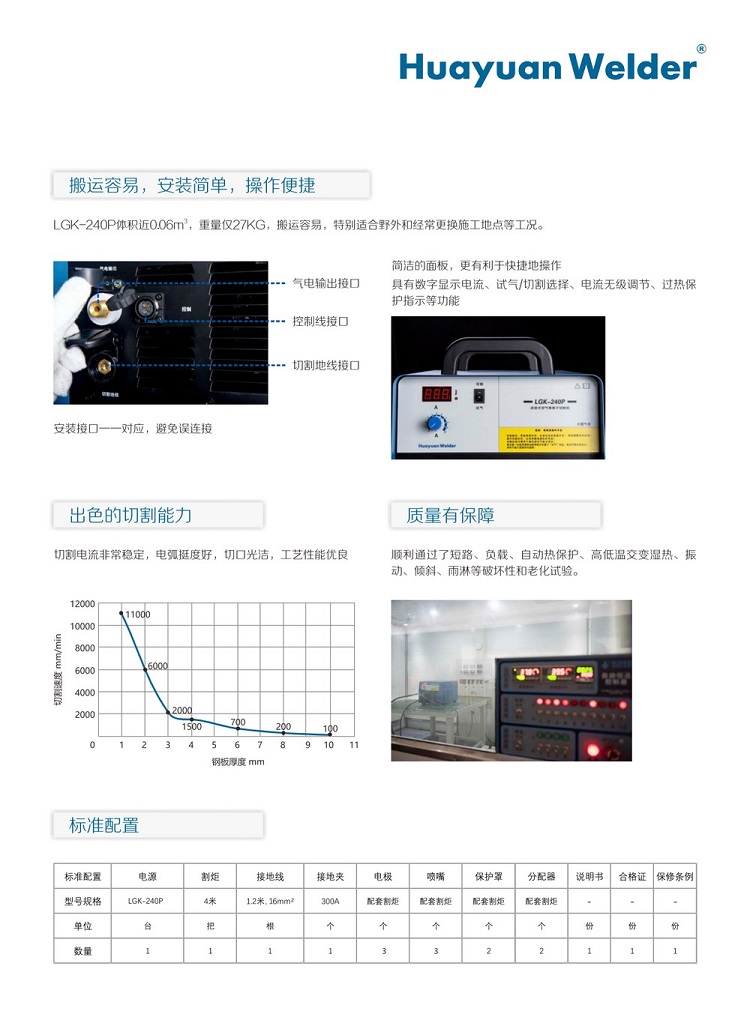 等離子切割機LGK-240P